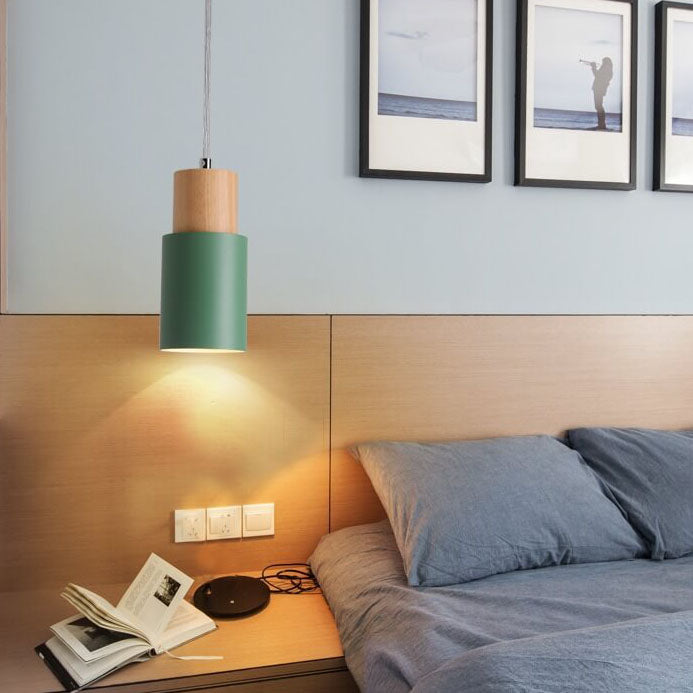Nordic Macaron Cylinder Pendant Light