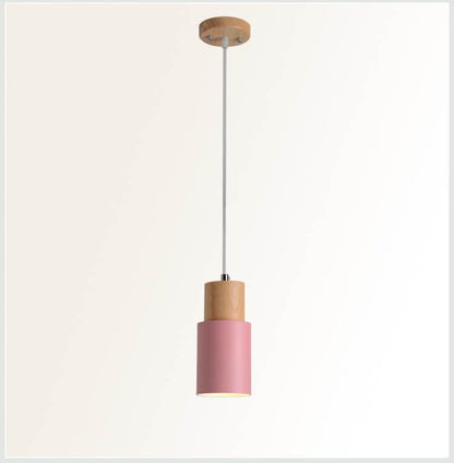 Nordic Macaron Cylinder Pendant Light