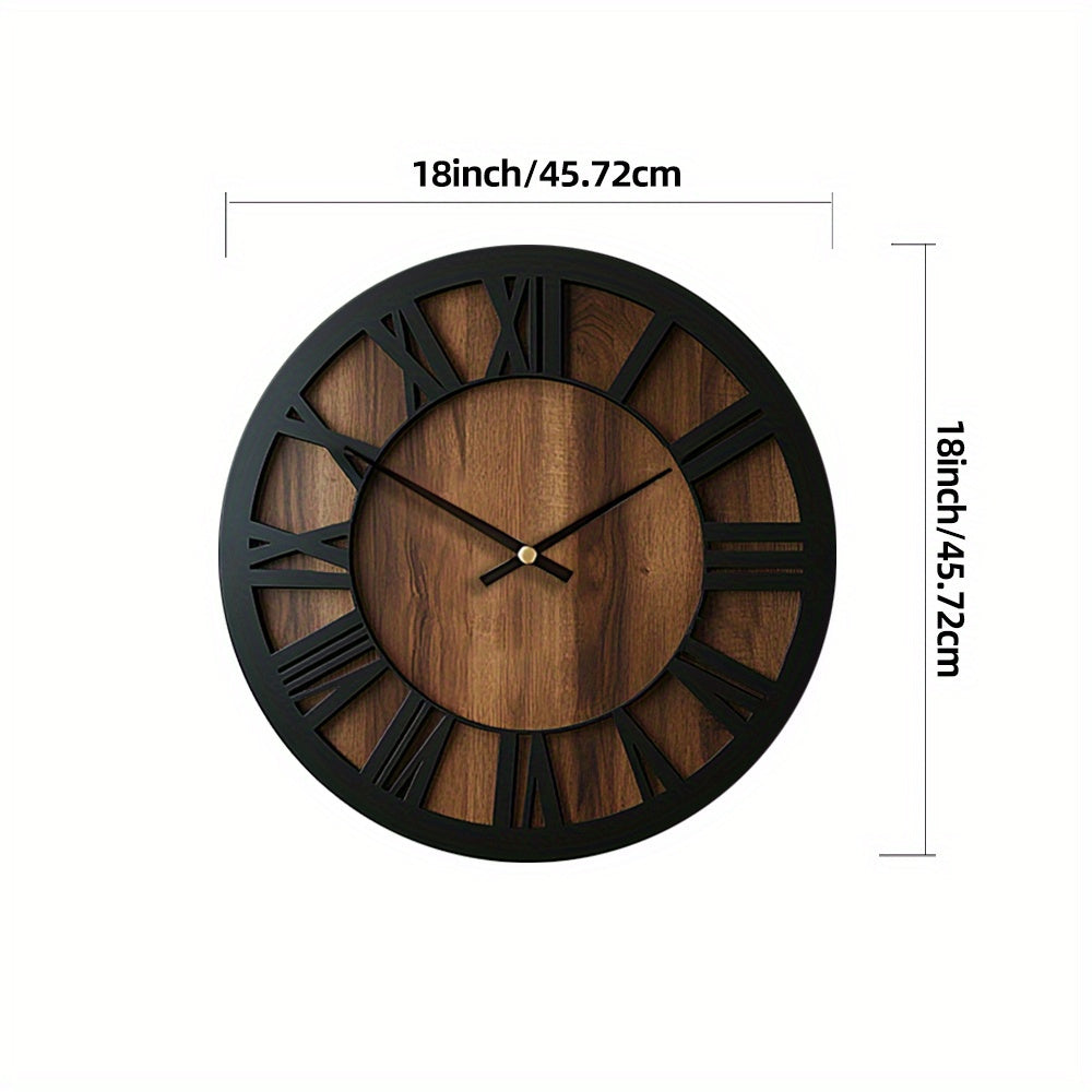 Vintage Wooden Wall Clock