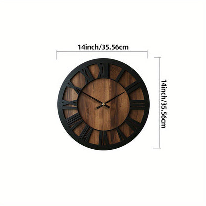 Vintage Wooden Wall Clock