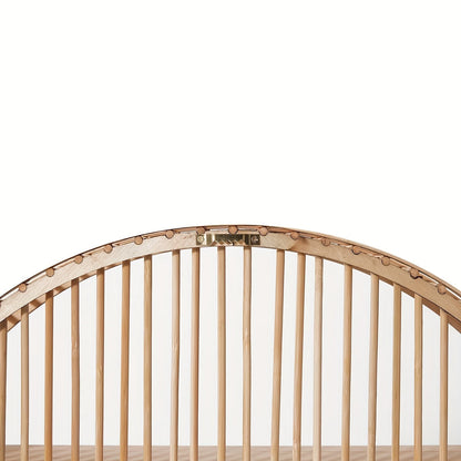 Round Bamboo Wall Shelf