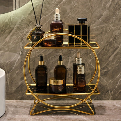 Double-Tiered Bathroom Organiser with Cat Ear Base
