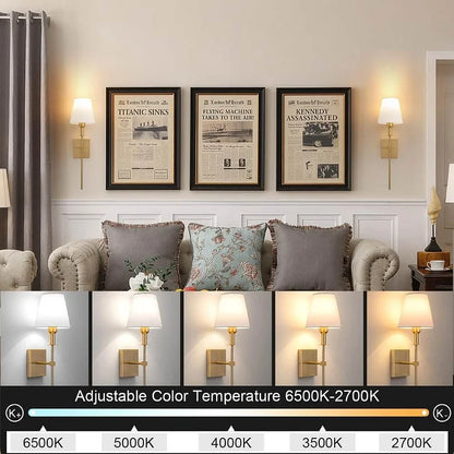 Rechargeable Wireless Wall Light (2 Pack)