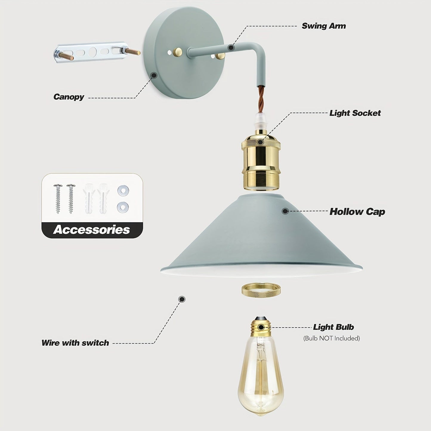 Modern Metal Wall Sconce