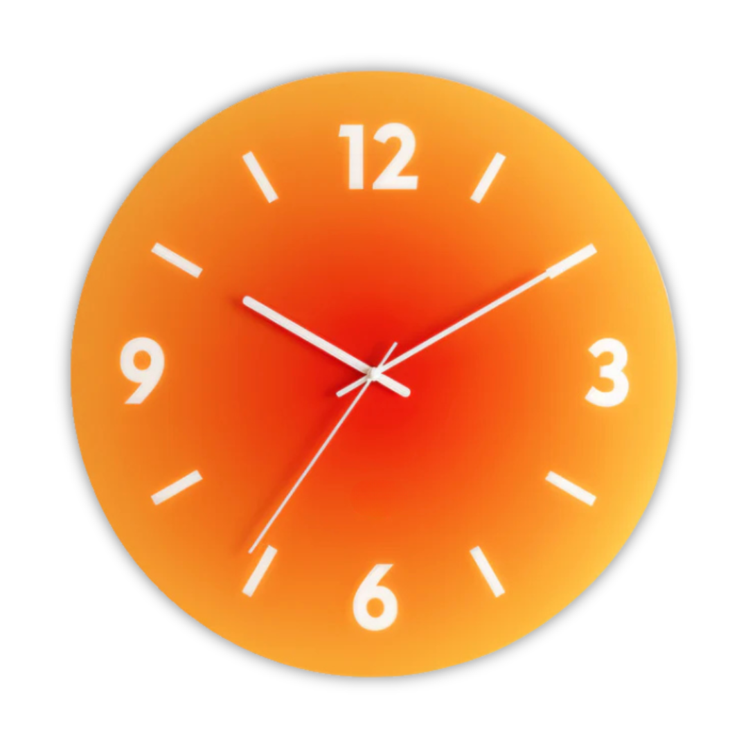 Sunset Glass Wall Clock