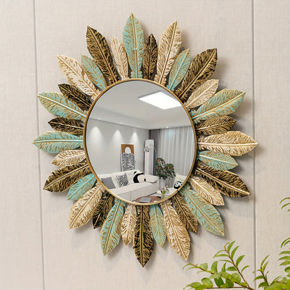 Bohemian Sunburst Metal Wall Mirror