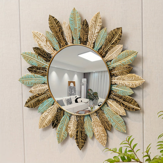 Bohemian Sunburst Metal Wall Mirror