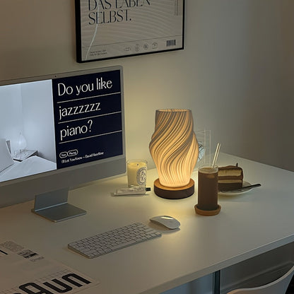 Modern LED Swirl Table Lamp