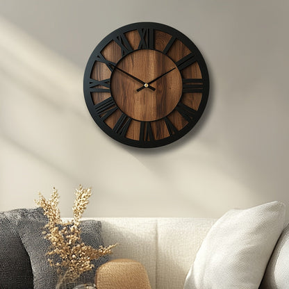 Vintage Wooden Wall Clock
