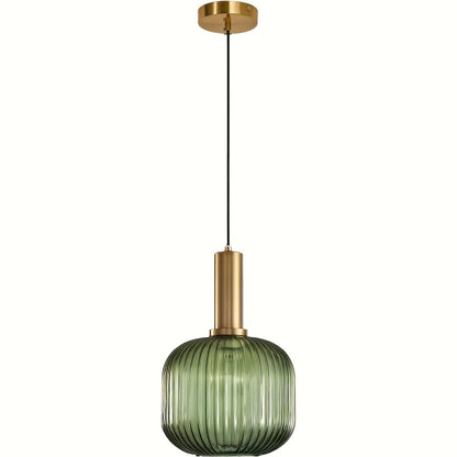 Modern Striped Glass Pendant Light