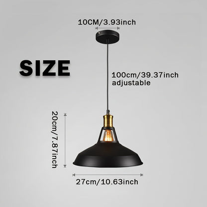 Industrial Metal Pendant Light
