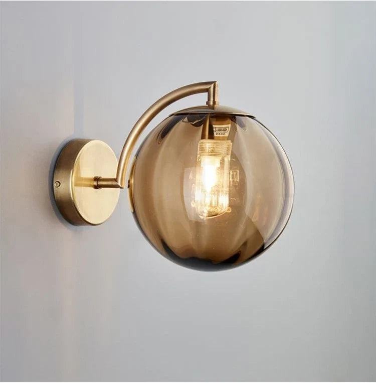 Modern Glass Ball Wall Lamp