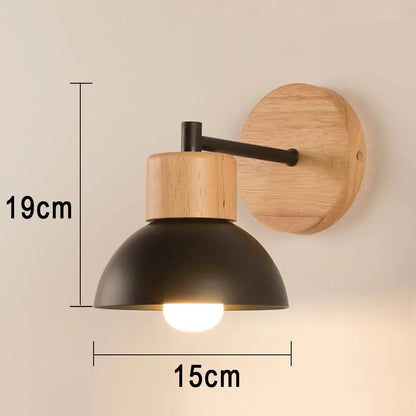 Wood & Metal Wall Lamp