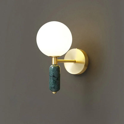 Marble & Glass Wall Lamp