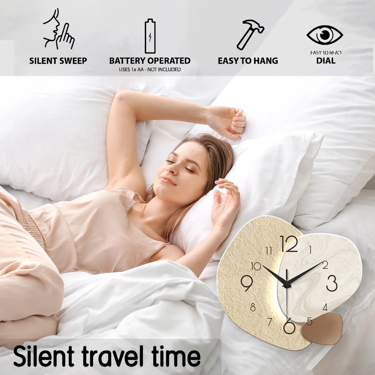TempoStone Modern Simple Wall Clock