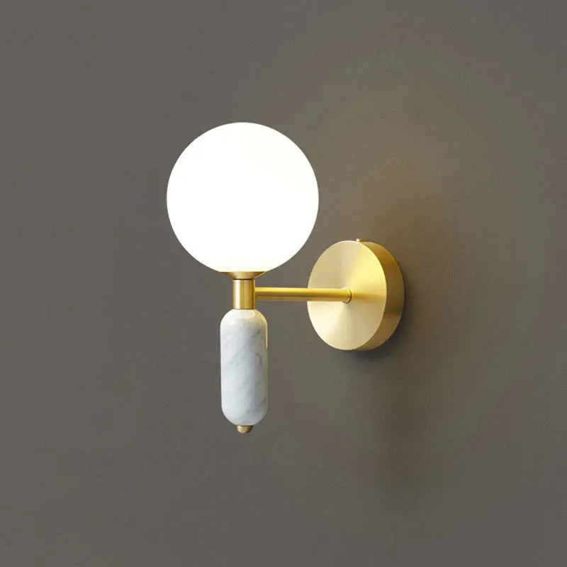 Marble & Glass Wall Lamp