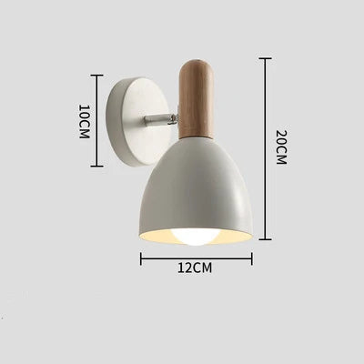 Nordic Wooden Wall Lamp