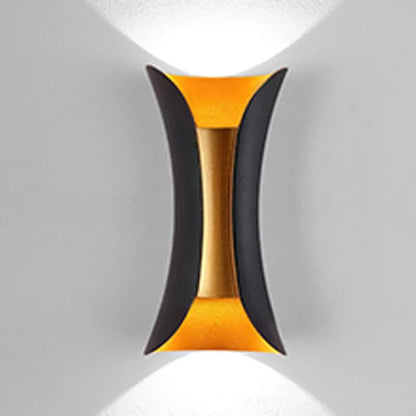 Modern Black & Gold Wall Light