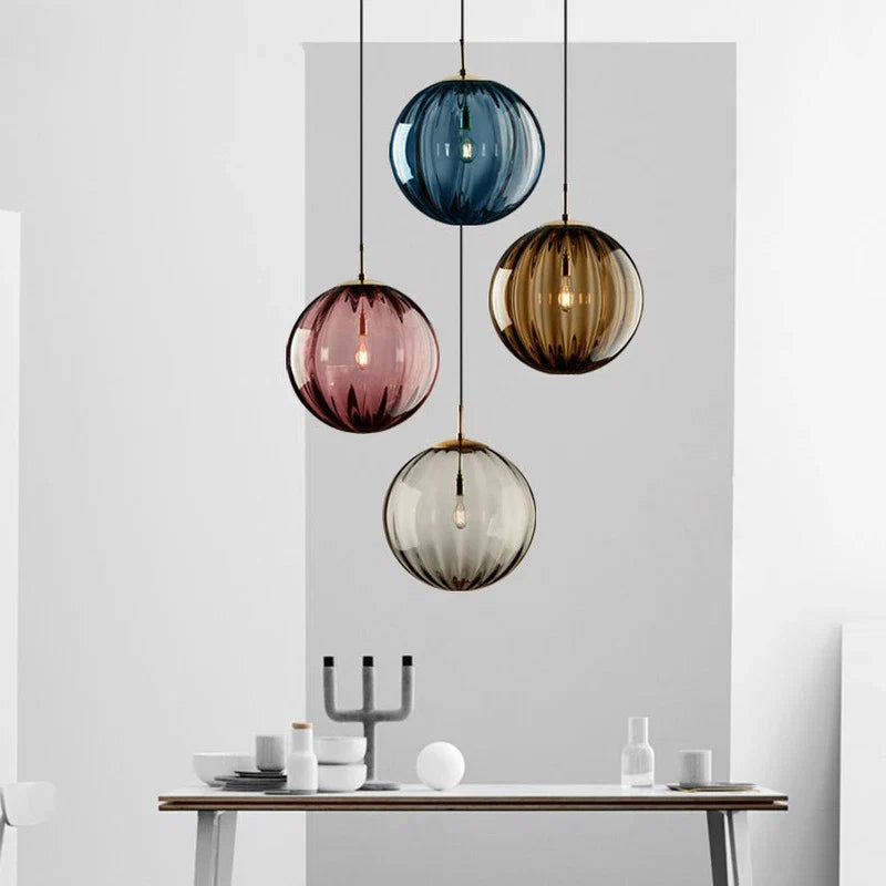 Modern Glass Ball Pendant Light