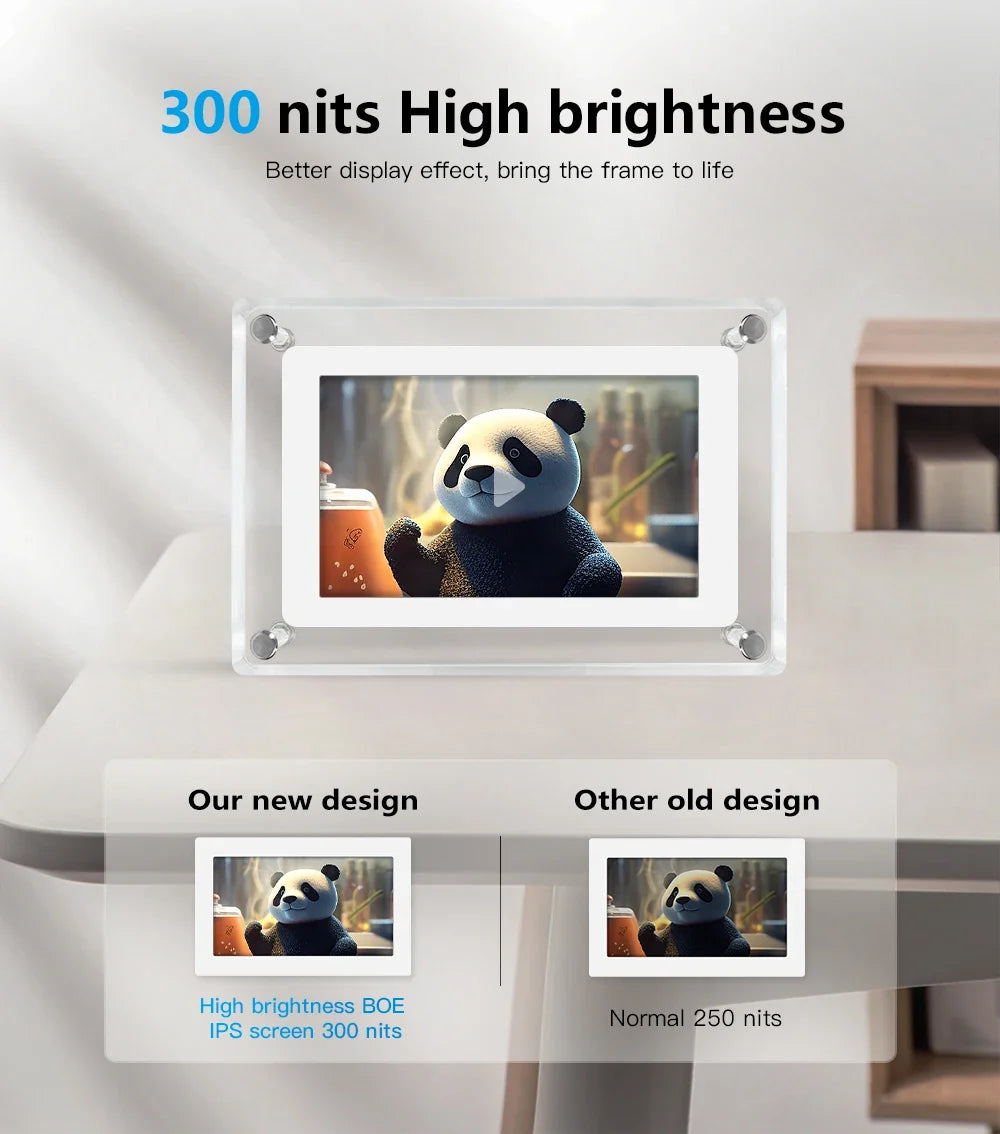 ClearFrame Acrylic Digital Photo Frame