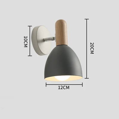 Nordic Wooden Wall Lamp