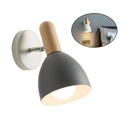 Nordic Wooden Wall Lamp