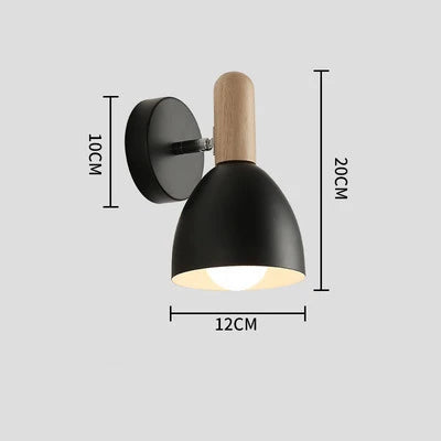 Nordic Wooden Wall Lamp