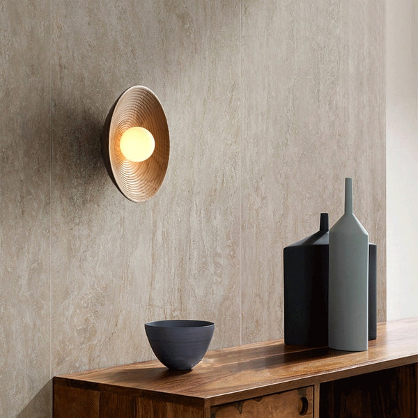 Rustic Wood Wall Sconce