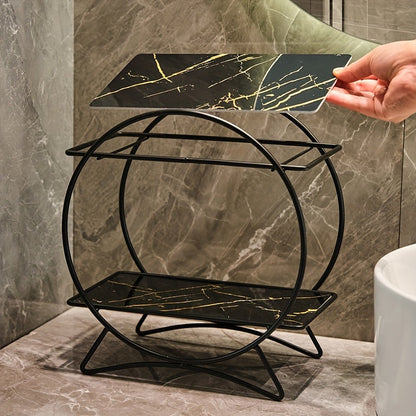 Double-Tiered Bathroom Organiser with Cat Ear Base