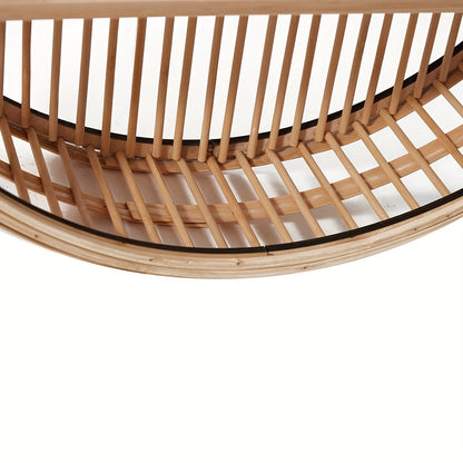 Round Bamboo Wall Shelf