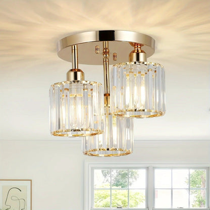 Modern Gold Luxury Crystal Ceiling Light