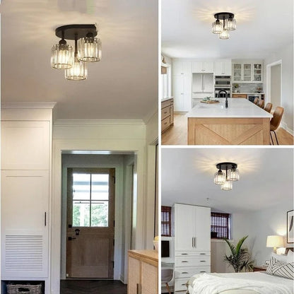 Modern Gold Luxury Crystal Ceiling Light